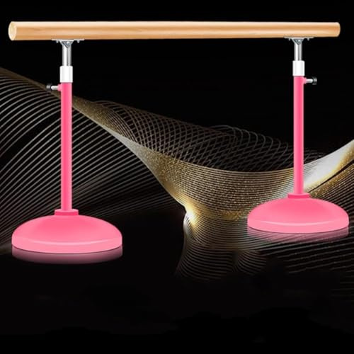 Barra De Ballet Portátil, Barra De Ballet Independiente Y Portátil Para Niños Y Adultos, Altura Ajustable De 85 A 120 Cm, Ideal Para Ejercicios De Estiramiento(Rosado,3m/9.8ft)