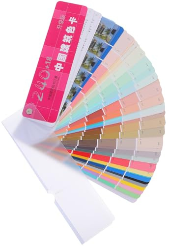 Gatuida Nuancier Couleurs Peinture 258 Teintes Standard Nationales, Cartes D'échantillons en Papier et Plastique, Portable pour Sols et Meubles le Secteur du Bâtiment