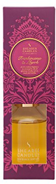 Shearer Candles Frankincense and Myrrh Scented Reed Diffuser ,Gold,black