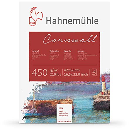 Aquarellblock Cornwall rau 450g/m², 42x56cm, 10Blatt