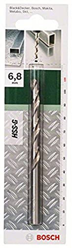 Bosch 2609255049 - Punta per metalli rettificata HSS-G DIN 338, lunghezza 75 mm, diametro 4,2 mm