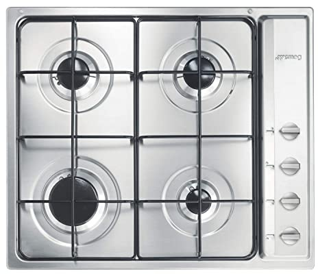 Smeg Cucina 60cm 4 Burner Gas Hob - Stainless Steel