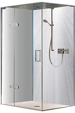Original FLYERANDPRINT - SHOWER-PLATE, Alu-Dipond, OHNE FUGEN, Fliesenersatz, Duschrückwand, Wunschmaß, Dusche, Bad, Wandverkleidung, Wandverkleidung, DH-17-06 (Einzelplatte, 90 x 200 cm)