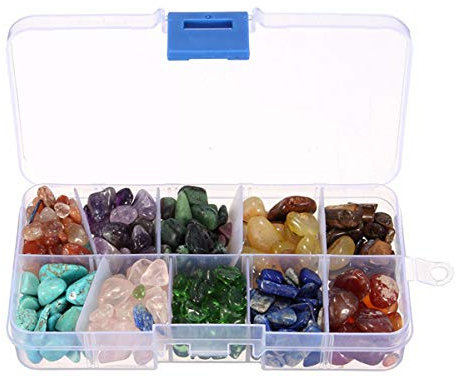 Esenlong Healing Crystals, Natural Healing Crystals and Gemstones, Crystals for Beginners, Healing Crystal Gifts Set for Meditation, Relaxation, Crystal Therapy, Chakra Healing