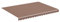 vidaXL Tissu de Remplacement pour Auvent Toile d'Auvent Tissu de Rechange pour Store Banne de Jardin Patio Terrasse Extérieur Marron 4x3 m