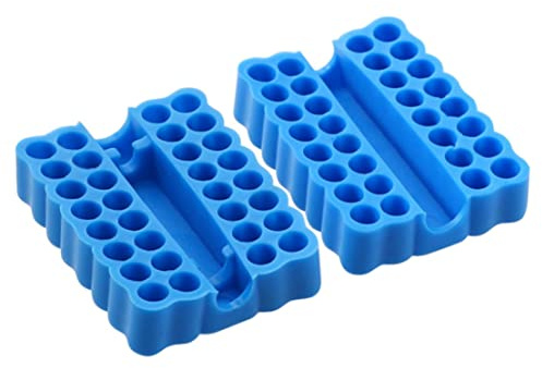 Soporte para puntas de destornillador, organizador de puntas de destornillador hexagonal profesional, estuche de almacenamiento, 2 uds., soporte para puntas hexagonales