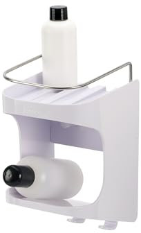 Joseph Joseph Capsule Compact 2-tier Shower Shelf, no drilling, bathroom rack organiser for shampoo - White