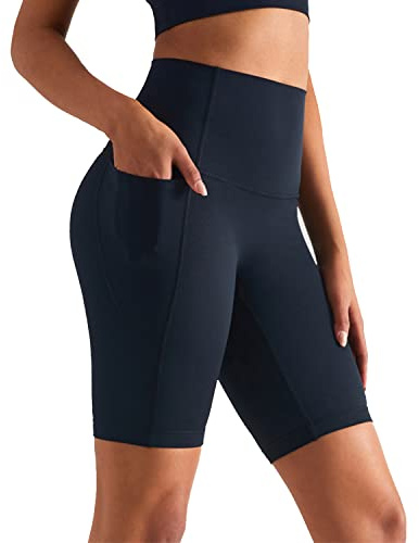 XDSP Damen Shorts Kurze Leggings Sporthose Damen Kurze Sportshorts Damen Nahtlos Yoga Fitness High Waist Yoga Shorts Kurze mit Handytasche