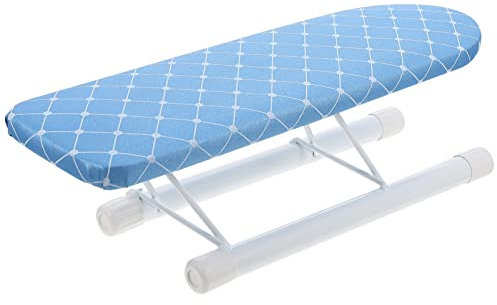 Veemoon Clothes Ironing Board Folding Mini Tabletop Iron Board with Heat Resistant Surface and Foldable Design for Home Use and Travel