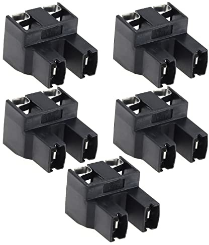 YINETTECH 5 STÜCKE H7 2 Pin Lampenfassung Kabelbaum Stecker für H7 Glühbirne Night Breaker Lampen H7 Fernlicht Lampenfassung 12V-24V