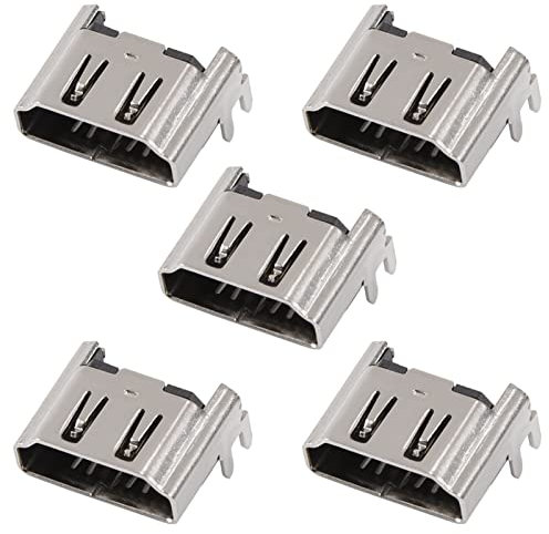 KOSDFOGE Port HDMI, Prise de Connecteur D'Interface de Port HDMI 5 Pièces pour Sony Playstation 4 PS4 1000/1100/1200