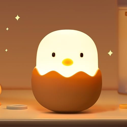 CECOMBINE Nachtlicht Kinder, LED Nachttischlampe Nachtlicht, USB Silikon Stilllicht Kinder Dimmbar Tischlampe Tragbar Touch Lampe für Babyzimmer Kinderzimmer Deko Schlaflicht, Babyzimmer Deko
