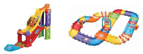 VTech Toot-Toot Drivers 3-in-1 Raceway, Toy Car Racing Track & Drivers Set, First Kids Car Set
