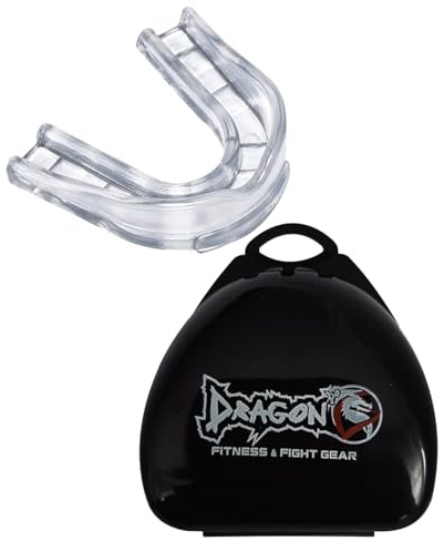 Dragon do Professional Mundschutz Sportmundschutz für Boxen, MMA, Kickboxen, Kampfsport, Rugby, Karate, Hockey Zahnschutz Erwachsene, Jugendliche (Transparent, Standard-99120)