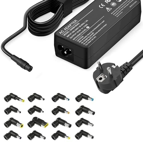 Zosam Chargeur Universel 90W Compatible avec HP Dell, Lenovo, Acer, ASUS, Toshiba, Samsung, IBM, Sony, Fujitsu, Gateway, Notebook, Ultrabook, Chromebook. avec 16 Interface