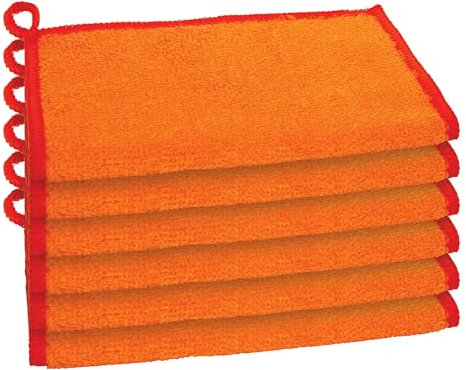 Oggi Bambou geruchsfreie Küchenwaschlappen – natürliche Küchen-Geschirrtücher, 91% Bambus-Zellulosefaser, wiederverwendbar, saugfähig, hygienisch, schnell trocknend, langlebig, Kratzfest, fusselfrei,