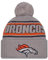New Era Denver Broncos NFL 2024 Sideline Sport Knit Grau Bommelmütze - One-Size
