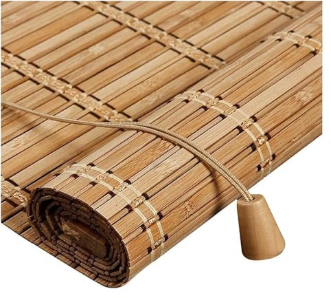 Volets Filtrants, Volets Roulants en Bambou, Abat - Jour Romain, Porche de la Terrasse Familiale Intérieure Et Extérieure, sur Mesure, Largeur X Hauteur (125X350Cm), URZTJPJV, Le Brun, 135 * 300cm