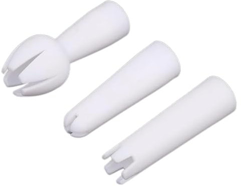 3 Pcs White Set Whip Cream Dispenser Head Whipped Nozzle Mounting Mouth Base Tips Dinning Bar Whip Cream Special Head Cream Chargers and Whippers Kitchen Utensils and Gadgets