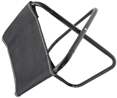 OUNONA Campinghocker Kleiner Klapphocker Kleiner Tragbarer Stuhl Tragbarer Hocker Klappbarer Stuhl Hocker Zum Angeln Klapphocker Für Erwachsene Tragbar Tragbarer Klapphocker Black Stahl