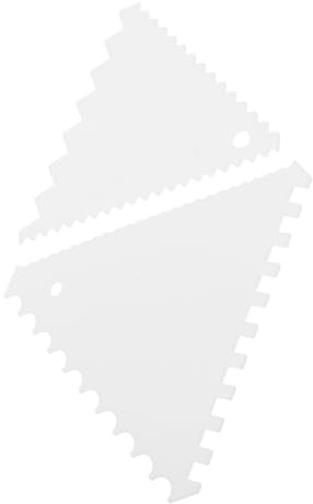 Alipis Cake Scraper Set Cake Decorating Plastic 8pcs Triangle Scraper Design with Sturdy Fine and Coarse Teeth, Easy to Clean for Household and Kitchen