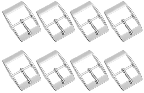 sourcing map Metal Roller Buckle Single Prong Belt Buckle Center Bar Buckles for Leather Craft Accessories