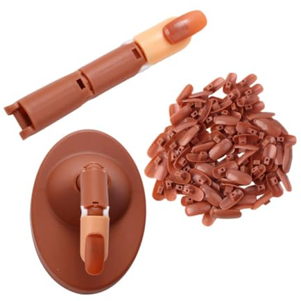 Beaupretty Doigts D'entraînement Manucure Réglables 102 Pcs Abs Résistant Pratique Pour Formation Nail Art Débutantes Femmes Usage Domestique