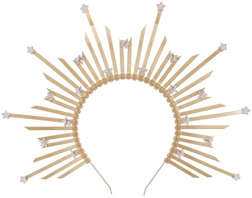 TOPPERFUN Göttinnen Stirnband Sonnenstrahlen Kopfschmuck Für Damen Streetstyle Shootings Und Abschlussbälle Robust Und Angenehm Zu Tragen