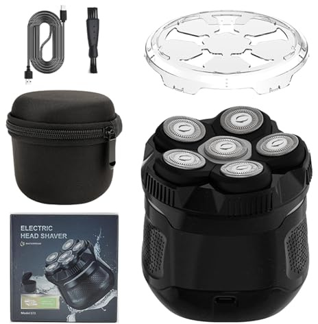 Efficiente Rasoio Elettrico Testa Calva Uomini Rasoio Display Digitale Rasoio Portatile Barba Trimmer per Viaggi e Uso Domestico Rasoio Da Viaggio Portatile