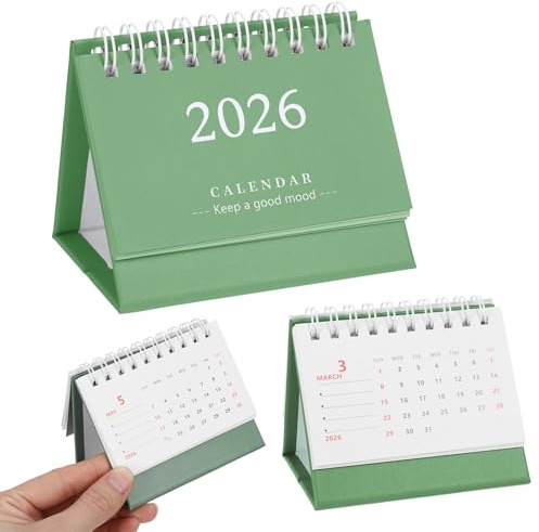 Mini Kalender 2026 Klein Kalender Kleiner Tischkalender 2026 Mini Desk Calendar Klein Tischkalender Familienplaner