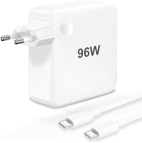 Compatible avec MacBook Pro Adaptateur de charge, chargeur ultra-rapide USB-C 96W, câble de charge rapide USB-C vers de2mètres, Compatible avec MacBook Pro16/15/14/13 pouces, MacBook Air2020/2019/2018