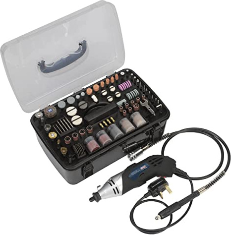 Sealey E5188 - Set utensile rotativo e incisore multifunzione, 183 pezzi, 230 V