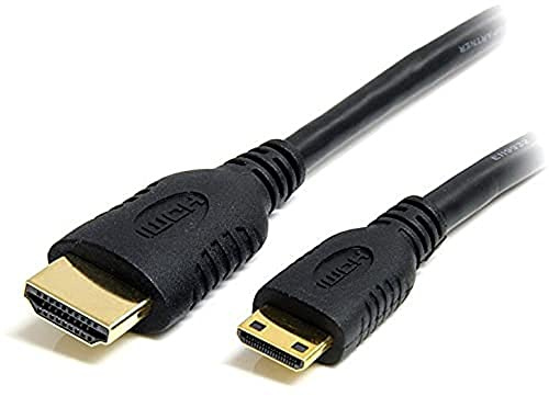 StarTech Cable Mini HDMI a HDMI de 50cm, 4K 30Hz, Negro (HDACMM50CM) | Con Ethernet, Cable convertidor Macho a Macho, HDMI 1.4b, Vídeo 4K y Full HD