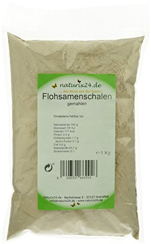 Naturix24 Flohsamenschalen Gemahlen, 1er Pack (1 x 1 kg)