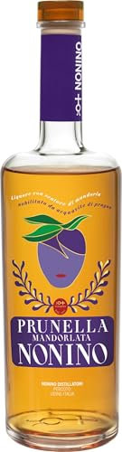 Distillerie Nonino, Prunella Mandorlata Liquore leggero e delicato - bottiglia in vetro da 700 ml