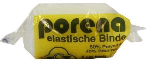 PORENA elast.Mullbinde 4cm Cello weiß 1 St