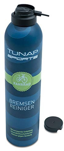TUNAP SPORTS Bremsenreiniger Spray | Fahrrad Bremsen reinigen | Entfernt Verschmutzungen, zugunsten der Bremsleistung (300ml)