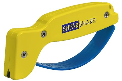 AccuSharp ShearSharp Scissors Sharpener Kitchen Knife Sharpener - Yellow/Blue, AS15896