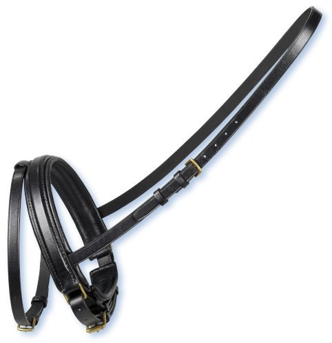 Stübben Spezial Reithalfter kombiniert 1191 Imperial - ebony/ebony - Vollblut (VB) - messing