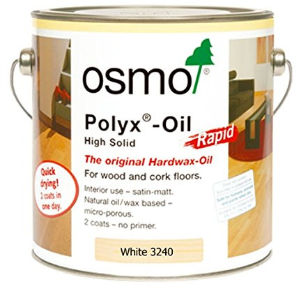 OSMO 3240 C 0,75 Liter Polyx Hartwachsöl Rapid – Weiß Transparent