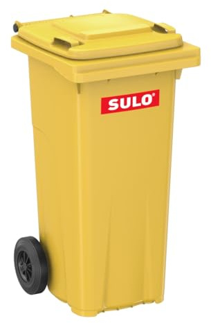 Sulo – Contenedor de basura grande Contenedor de bar 120L Amarillo