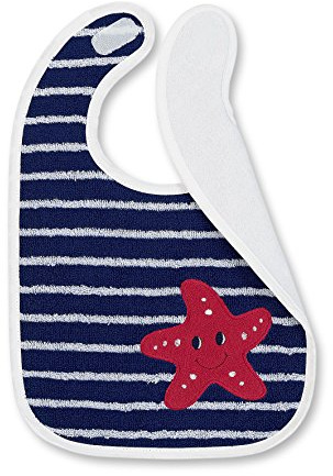 Sterntaler Plastik-Klettlätzchen Erwin, Größe: 26 x 38 cm, Blau