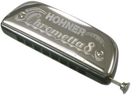 Hohner Chrometta – Mundharmonika 8 CHROMATIQUE – Ideal POUR LE Classique, Jazz, Blues.
