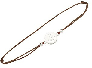 DUR Schmuck Damen ArmbandAnker Paracord dunkelbraun aus 925er Silber A1503.DBR, Dunkelbraun