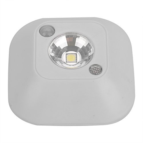 Haofy Luce del sensore di movimento, luce notturna a LED alimentata a batteria wireless, luci per gradini Luce per armadio per scale Luce sotto il mobile per casa, corridoio(bianca)