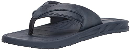 Amazon Essentials Men's Flip Flop Sandal, Navy, 9 UK