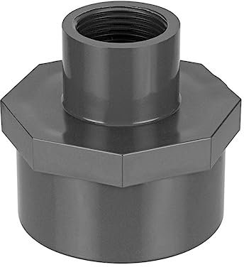 REKUBIK PVC-U Reduziermuffe 2X Innengewinde Größe 2 1/2 IG x 2 IG