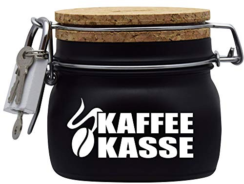 Spardose Kaffeekasse Geld Geschenk Idee Schwarz S