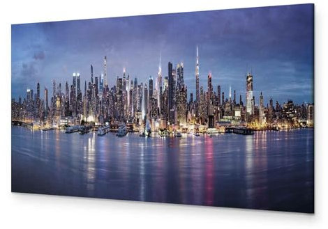 murando - Akustikbild York Stadt City, Schallschutz, Wohnzimmer, Büro