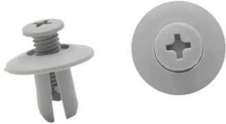 A ABSOPRO Remaches de Plástico Para Automóviles, Sujetadores De Guardabarros De 8 mm, Color Gris (Juego de 20)